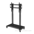 2024 Outdoor Height Adjustable Motorized Mobile LCD LED TV Monitor Stand Cart Rotating Remove